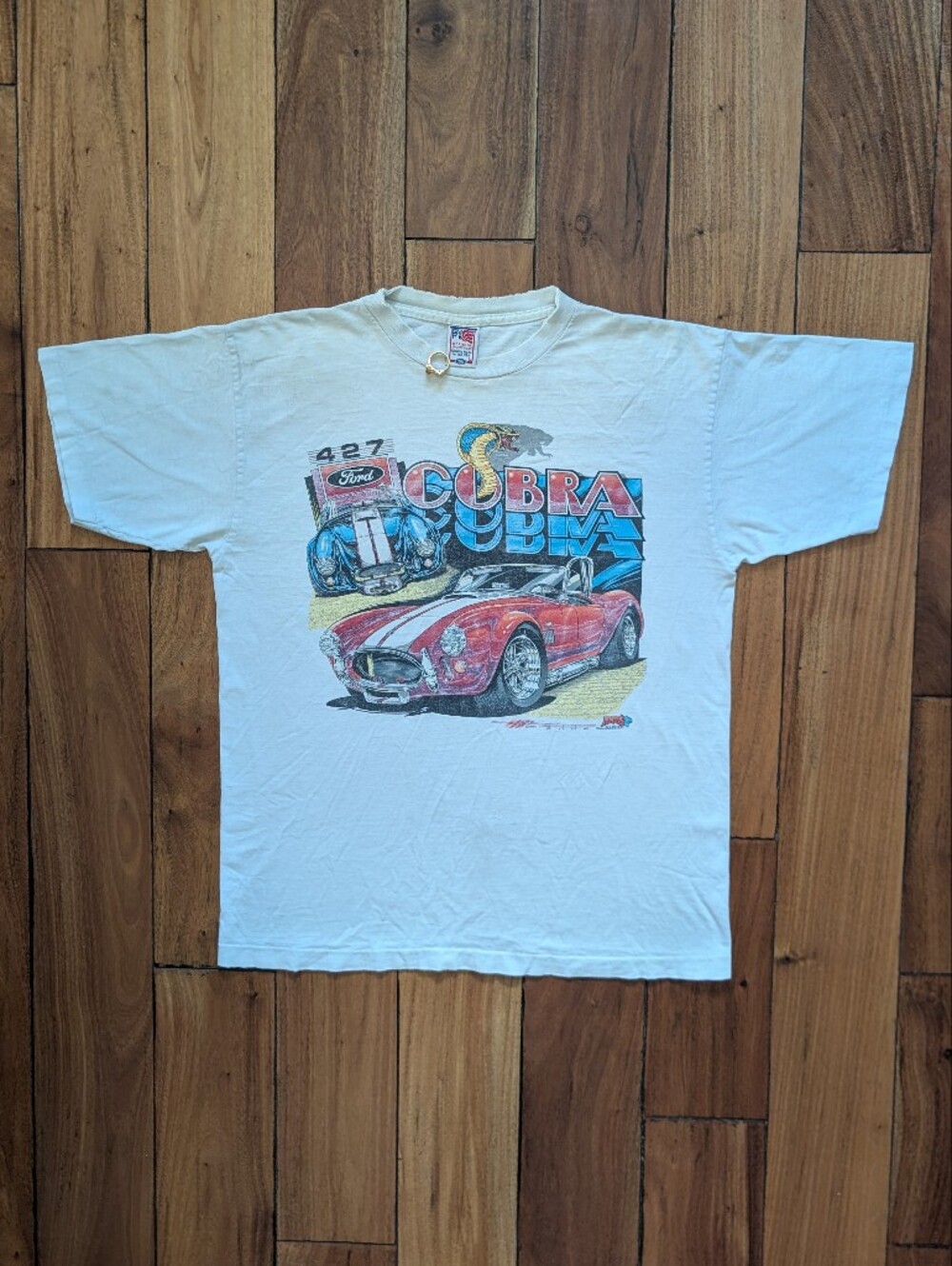 Ford Shelby Cobra Vintage Car T-shirt (L)